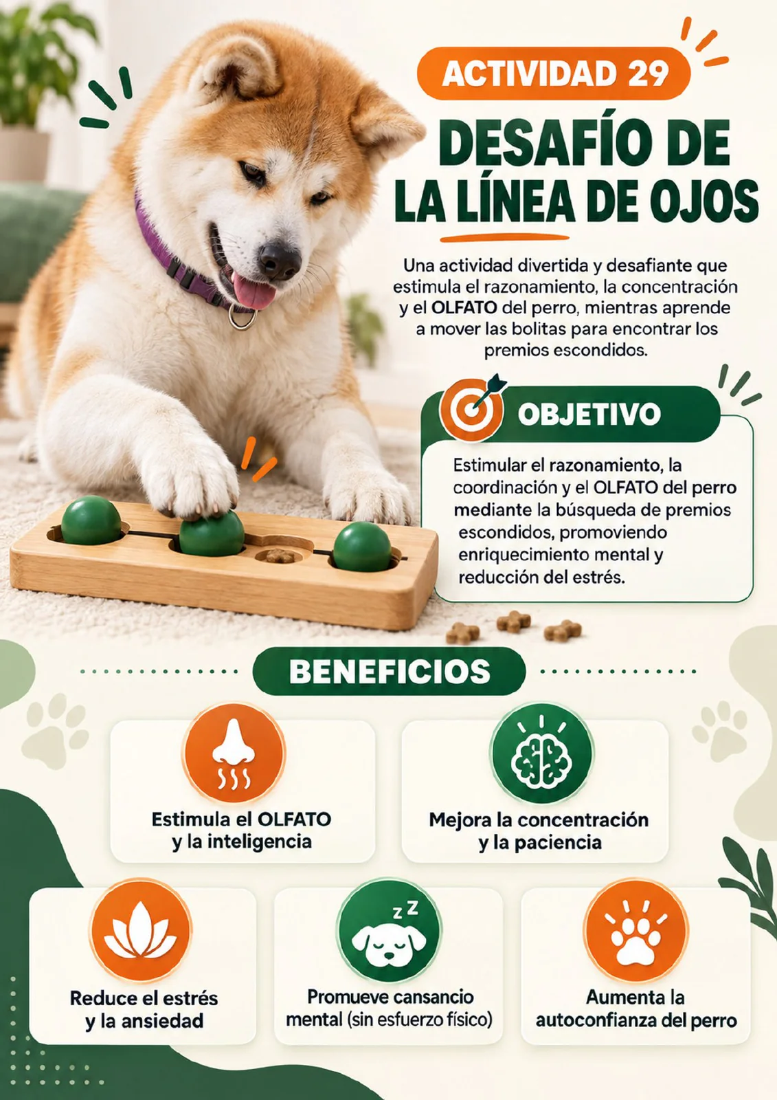 Actividad Desafío de la línea de ojos